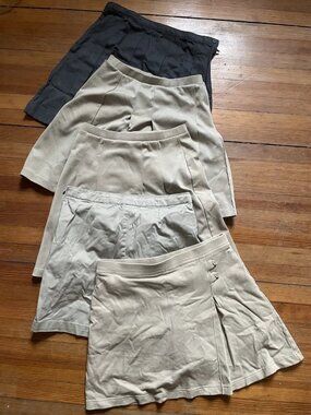 Lot of 5 Land’s End Uniform Skirts
